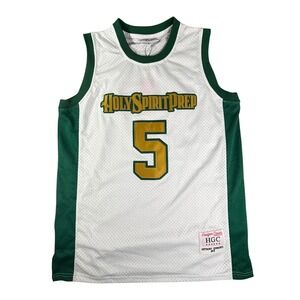 Headgear Classics Anthony Edwards Holy Spirit Prep Jersey White Green Mens XL